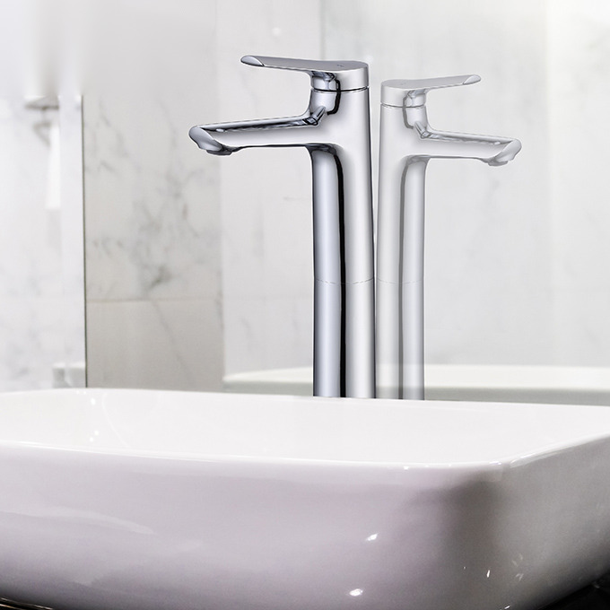 Vòi Lavabo Nóng Lạnh Thân Cao BASIC BW-48302