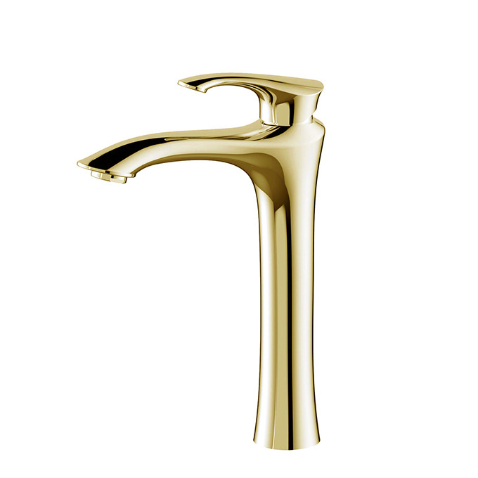 Vòi Lavabo Nóng Lạnh Thân Cao BASIC EDEN-HG Titanium Gold