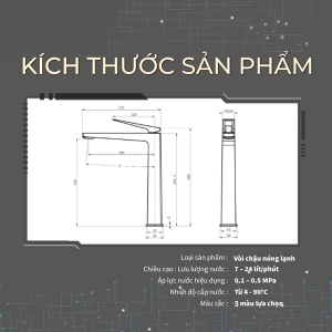 Ảnh công trình thực tế Vòi Lavabo Nóng Lạnh Thân Cao BASIC LUCAS-HG Gold