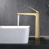 Vòi Lavabo Nóng Lạnh Thân Cao BASIC LUCAS-HG Gold