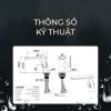 Vòi Lavabo Nóng Lạnh Thân Thấp BASIC BW-45580 - ảnh 5