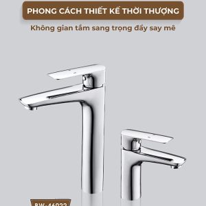 Ảnh công trình thực tế Vòi Lavabo Nóng Lạnh Thân Cao BASIC BW-46022