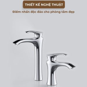 Ảnh công trình thực tế Vòi Lavabo Nóng Lạnh Thân Cao BASIC BW-46025