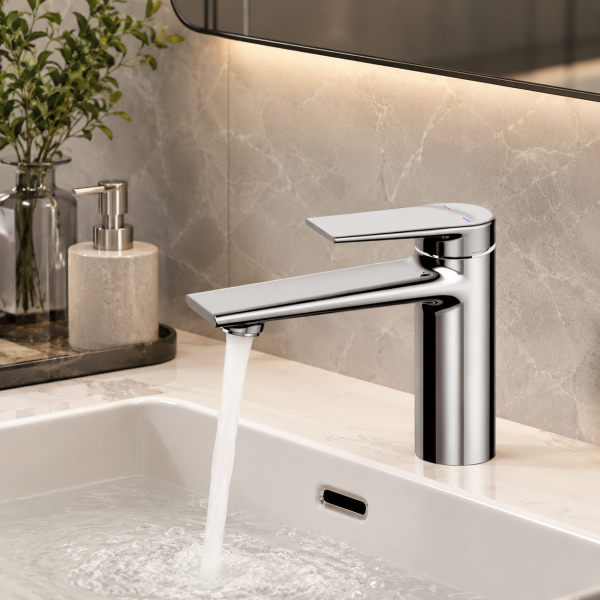 Vòi Lavabo Nóng Lạnh Thân Thấp BASIC BW-46225