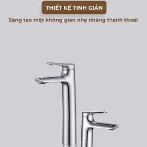 Ảnh công trình thực tế Vòi Lavabo Nóng Lạnh Thân Cao BASIC BW-48302