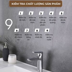 Ảnh công trình thực tế Vòi Lavabo Nóng Lạnh Thân Thấp BASIC BW-48301