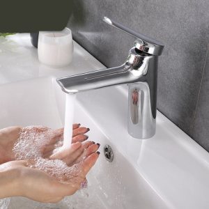 Vòi Lavabo Nóng Lạnh Thân Thấp BASIC BW-48301