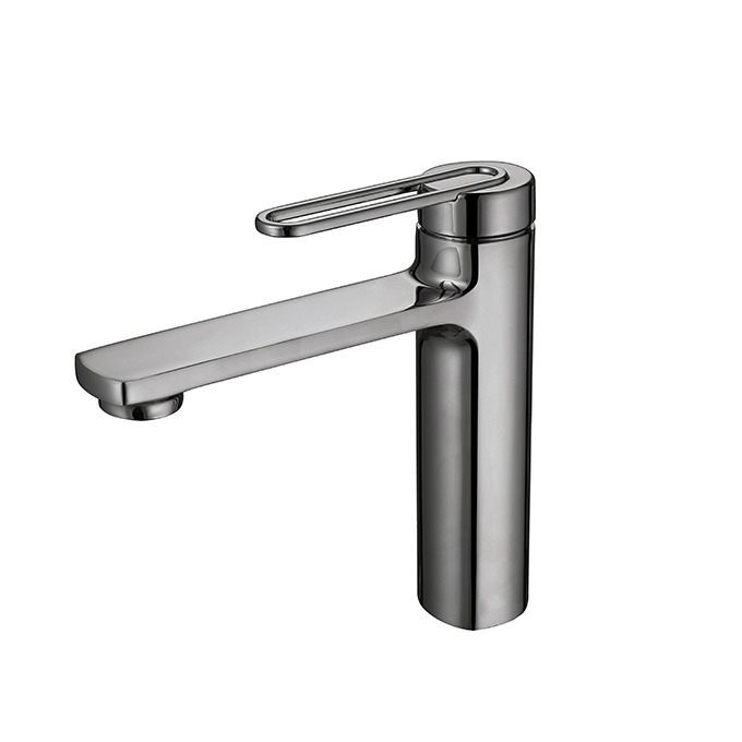Vòi Lavabo Nóng Lạnh Thân Thấp BASIC CARA-LT Titan