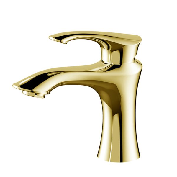 Vòi Lavabo Nóng Lạnh Thân Thấp BASIC EDEN-LG Titanium Gold