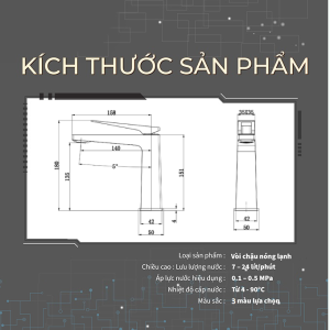 Ảnh công trình thực tế Vòi Lavabo Nóng Lạnh Thân Thấp BASIC LUCAS-L