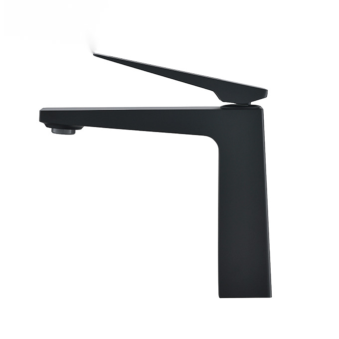 Vòi Lavabo Nóng Lạnh Thân Thấp BASIC LUCAS-LB Đen