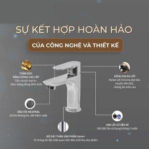 Ảnh công trình thực tế Vòi Lavabo Nước Lạnh BASIC BW-611L