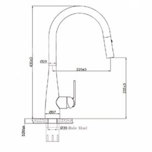 Ảnh công trình thực tế Vòi Rửa Bát Dây Rút Eurogold EVF219DR