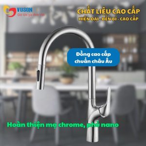 Ảnh công trình thực tế Vòi Rửa Bát Eurogold EUF518CR