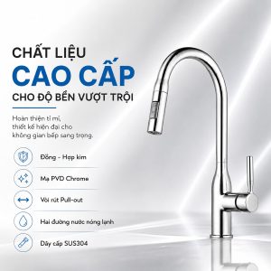 Ảnh công trình thực tế Vòi Rửa Bát GrandX GXF16 Pro
