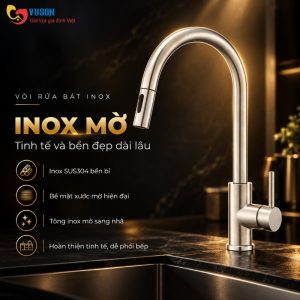 Ảnh công trình thực tế Vòi Rửa Bát Inox Eurogold EVF112MR