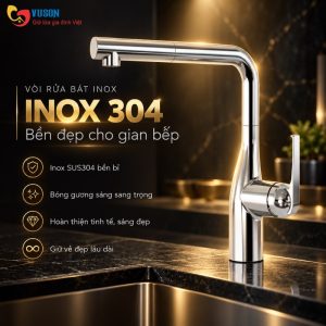 Ảnh công trình thực tế Vòi Rửa Bát Inox Eurogold EVF627JB