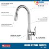 Vòi Rửa Bát Konox KN1902 - ảnh 2