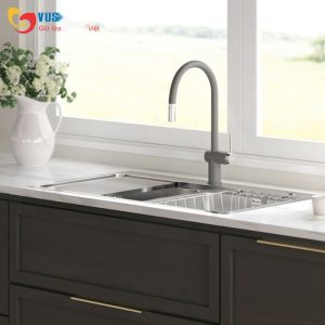 Ảnh công trình thực tế Vòi Rửa Bát Konox Resta Grey