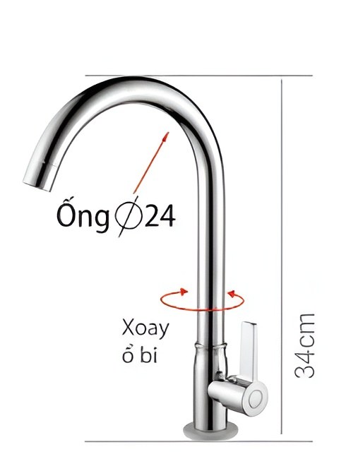 Vòi Rửa Bát Lạnh B-Gem BG-L07K