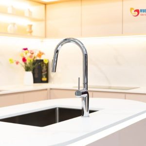 Ảnh công trình thực tế Vòi Rửa Bát NOBINOX ADORA NX990