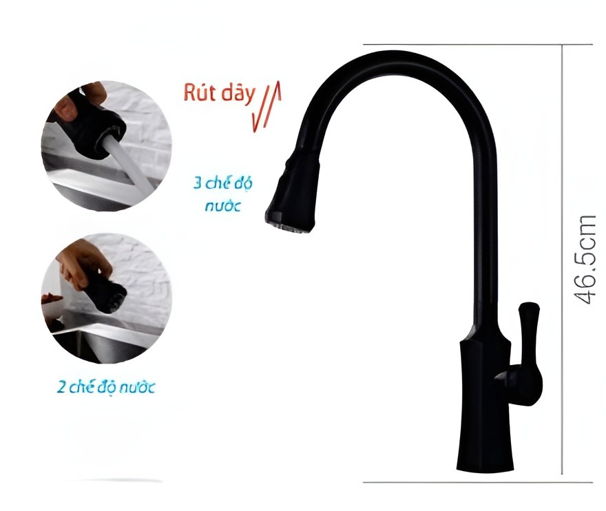 Vòi Rửa Bát Nóng Lạnh B-Gem BG-A01K