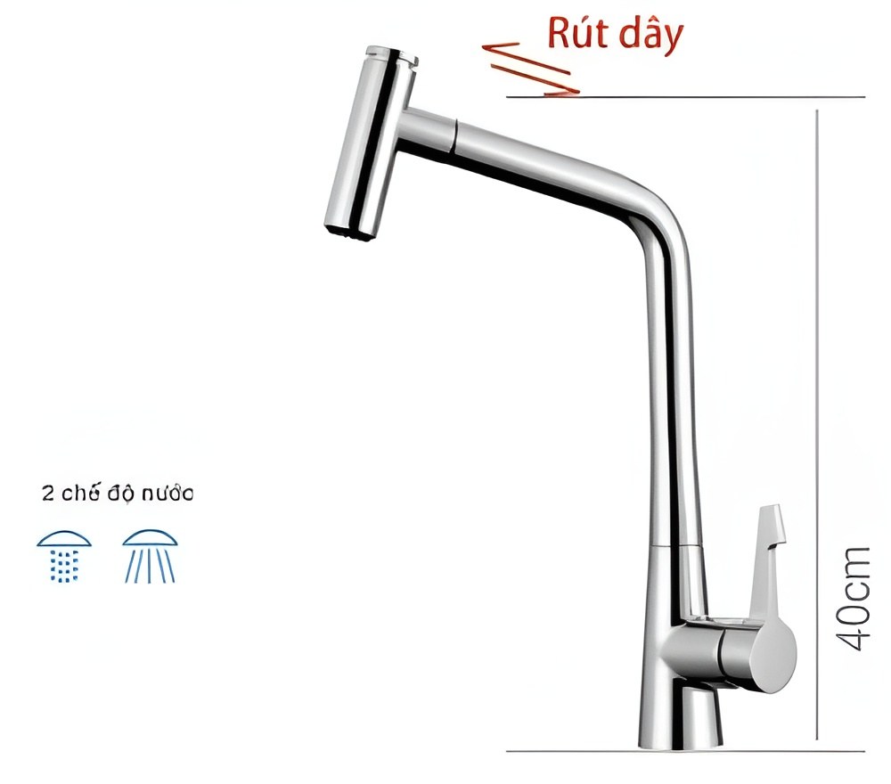 Vòi Rửa Bát Nóng Lạnh B-Gem BG-V03