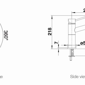 Ảnh công trình thực tế Vòi Rửa Blanco Alta Compact
