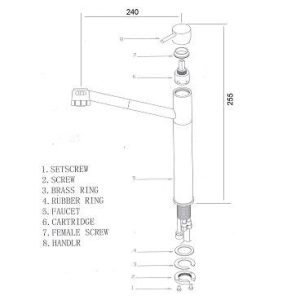 Ảnh công trình thực tế Vòi Rửa Cata FT 35