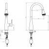 Vòi Rửa Chén American Standard WF-0915 Nóng Lạnh Rút Dây Cynet - ảnh 2