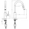 Vòi Rửa Chén American Standard WF-0916 Nóng Lạnh Rút Dây Agate - ảnh 2