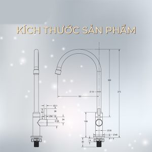 Ảnh công trình thực tế Vòi Rửa Chén Lạnh BASIC BK-621L