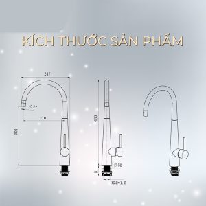 Ảnh công trình thực tế Vòi Rửa Chén Nóng Lạnh BASIC BK-64062