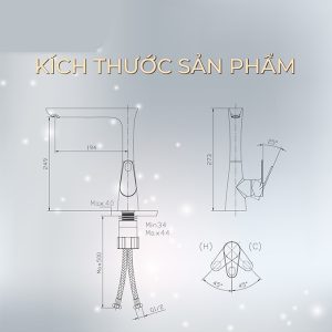 Ảnh công trình thực tế Vòi Rửa Chén Nóng Lạnh BASIC BK-66085