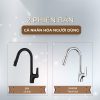 Vòi Rửa Chén Nóng Lạnh BASIC BK-68309B Đen