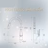 Vòi Rửa Chén Nóng Lạnh BASIC BK-68309B Đen - ảnh 5