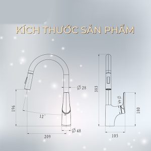 Ảnh công trình thực tế Vòi Rửa Chén Nóng Lạnh BASIC BK-68309