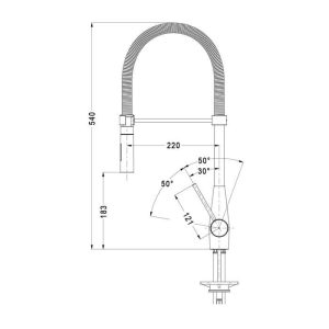 Ảnh công trình thực tế Vòi Rửa Dudoff Swan Top 527
