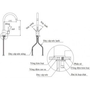 Ảnh công trình thực tế Vòi Rửa Topy TP – A77