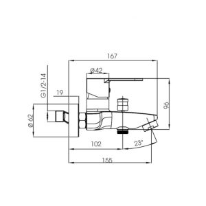 Ảnh công trình thực tế Vòi Sen Tắm Nóng Lạnh BASIC BW-602S