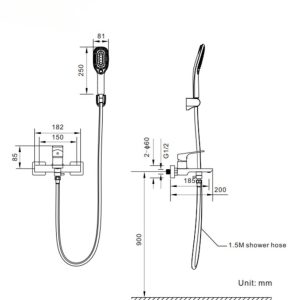 Ảnh công trình thực tế Vòi Sen Tắm Nóng Lạnh BASIC BW-84324
