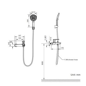 Ảnh công trình thực tế Vòi Sen Tắm Nóng Lạnh BASIC BW-85289