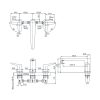Vòi xả bồn nóng lạnh TOTO TBG162E0A tay gạt đôi thiết kế Sakaki - ảnh 2