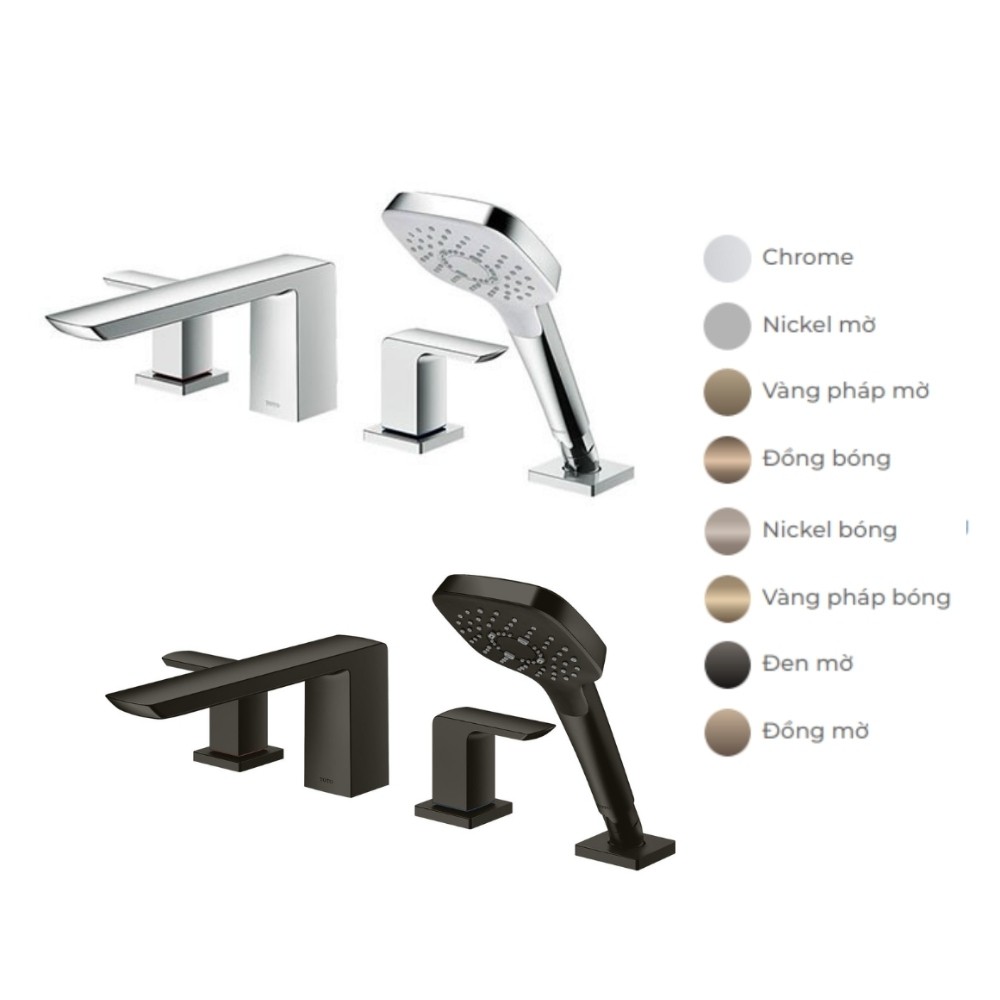 Vòi xả bồn tắm TOTO TBG02202BB nóng lạnh kèm tay sen dòng GR