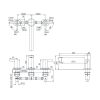 Vòi xả bồn tắm TOTO TBG152E0A nóng lạnh tay gạt đôi dòng GK - ảnh 2
