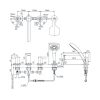 Vòi xả bồn tắm TOTO TBG152G0A nóng lạnh tay gạt đôi kèm sen tắm dòng GK - ảnh 2
