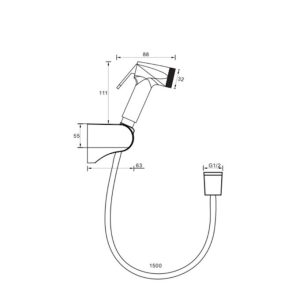 Ảnh công trình thực tế Vòi Xịt Vệ Sinh BASIC BP-091
