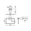 Vòng treo khăn TOTO TX702AW cạnh chậu rửa mặt - ảnh 2