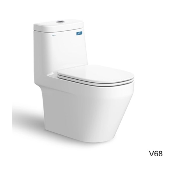 Bàn cầu một khối Hải Vân V68 + Xịt VG826 + VG853