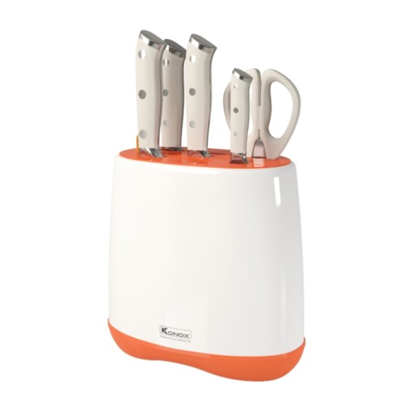 Bộ dao làm bếp 5 món cao cấp Konox Haper Orange